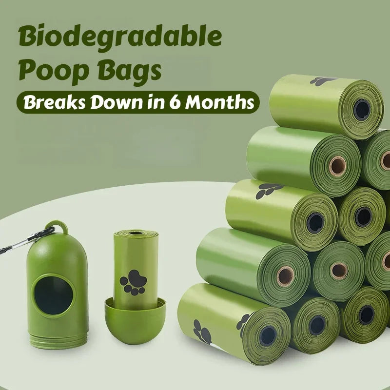 30-1200PCS Rolls Biodegradable Poop Dog Bags - Thickened Dog Waste Bags for On-The-Go Outdoor Cleanup & Environmentally Friendly