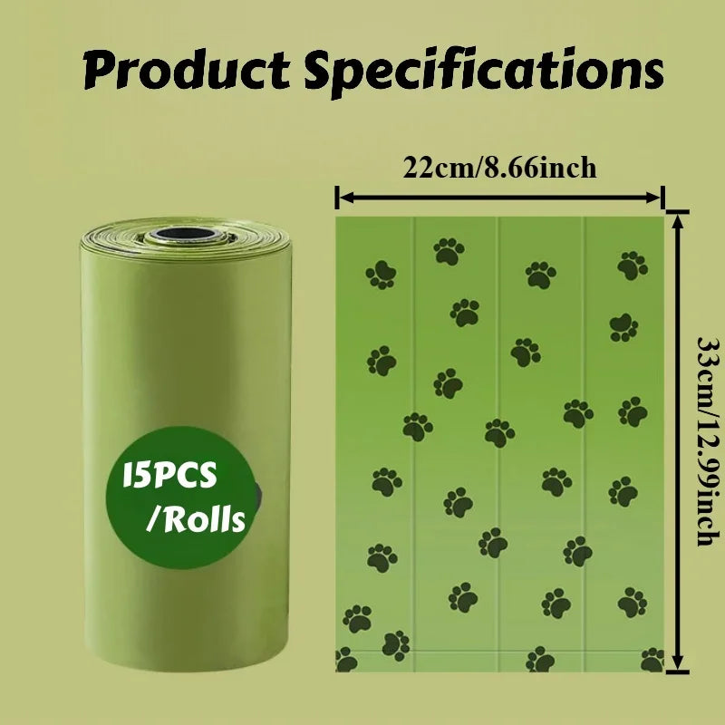 30-1200PCS Rolls Biodegradable Poop Dog Bags - Thickened Dog Waste Bags for On-The-Go Outdoor Cleanup & Environmentally Friendly
