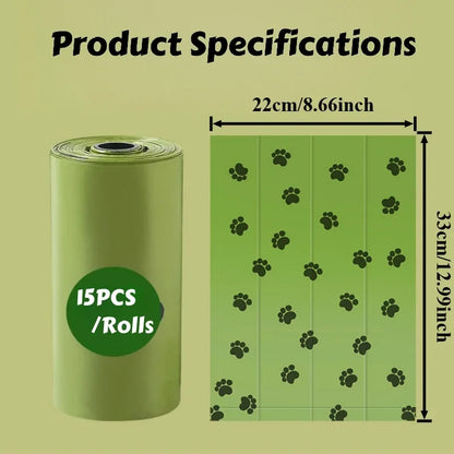 30-1200PCS Rolls Biodegradable Poop Dog Bags - Thickened Dog Waste Bags for On-The-Go Outdoor Cleanup & Environmentally Friendly