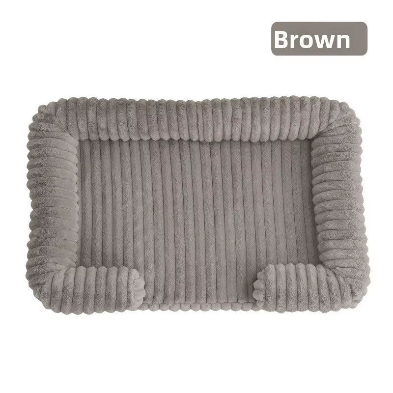 S M L XL XXL Calming Dog Bed Orthopedic Memory Foam Sofa Couch Waterproof Removable Cover Plush Mat for Small Medium Large Dogs