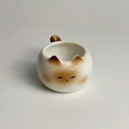Ceramic Mug Cute Cat Shaped Underglaze Colored Cartoon Siamese Cat Coffee Cups Home Breakfast Milk Coffee Mug Birthday Gift Cup
