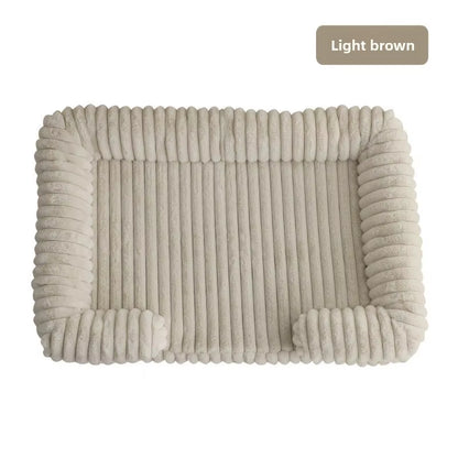 S M L XL XXL Calming Dog Bed Orthopedic Memory Foam Sofa Couch Waterproof Removable Cover Plush Mat for Small Medium Large Dogs