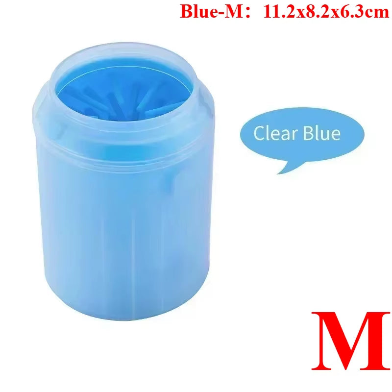 Dog Foot Cup Paw Washer Cleaner Dog Cat Foot Cleaning Brush Soft Silicone Dog Paw Cleaning Dog Paw Cleaning Bucket Accessories
