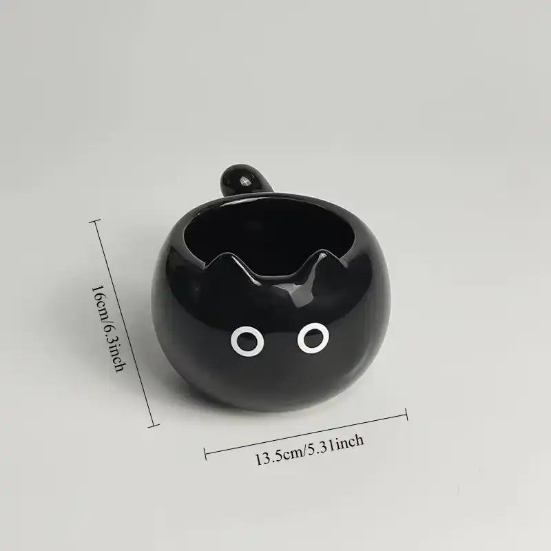 Ceramic Mug Cute Cat Shaped Underglaze Colored Cartoon Siamese Cat Coffee Cups Home Breakfast Milk Coffee Mug Birthday Gift Cup