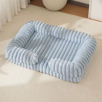 S M L XL XXL Calming Dog Bed Orthopedic Memory Foam Sofa Couch Waterproof Removable Cover Plush Mat for Small Medium Large Dogs