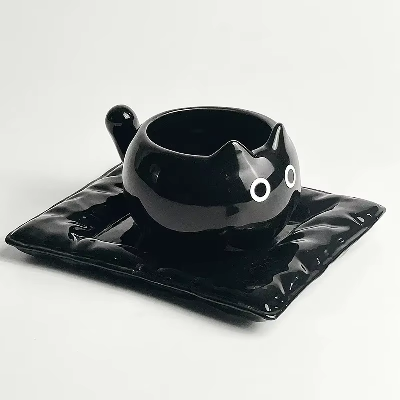 Underglazed Ceramic Siamese Cat Mugs
